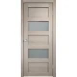 Дверное полотно Экошпон TREND 2V 700х2000 цвет Капучино стекло Мателюкс Левое/Правое VD010080