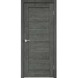 Дверное полотно Экошпон LINEA 1 600х2000 цвет Дуб шале графит стекло Мателюкс Левое/Правое VD013554