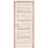 Дверное полотно Экошпон XLINE 4 600х2000 цвет Клён крем стекло Мателюкс Бронза Левое/Правое VD017461