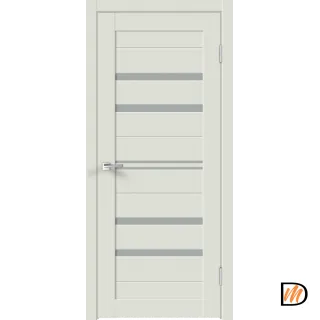 Дверное полотно Экошпон XLINE 6 900х2000 цвет Светло-серый Эмалит стекло Мателюкс Левое/Правое VD017507