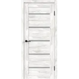 Дверное полотно Экошпон DUPLEX 600х1900 цвет Ель альпийская стекло Мателюкс Левое/Правое VD019746