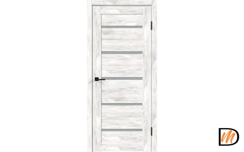 Дверное полотно Экошпон DUPLEX 600х1900 цвет Ель альпийская стекло Мателюкс Левое/Правое VD019746