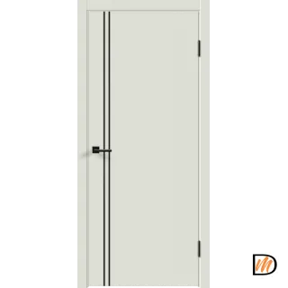 Дверное полотно Экошпон Galant M2 800х2000 цвет Светло-серый Эмалит Левое/Правое VD023510