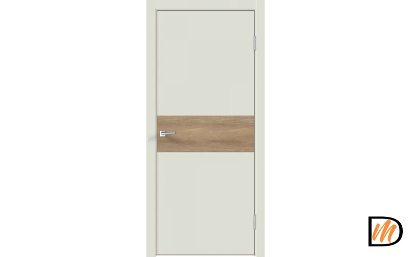 Дверное полотно Экошпон Galant DUO 3 600х2000 цвет Светло-серый Эмалит Левое/Правое VD024597