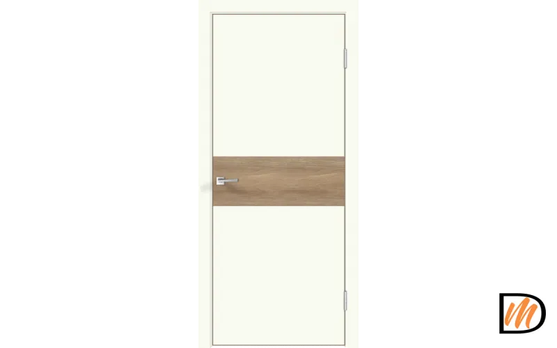 Дверное полотно Экошпон Galant DUO 3 800х2000 цвет Молочный Эмалит Левое/Правое VD024846
