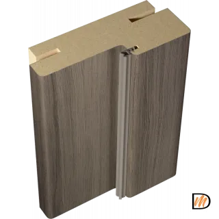 Коробка 80х38 Экошпон цвет Дуб серый 2 стойки и перекладина 1000мм Левое/Правое VD061973
