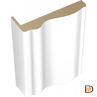 Наличник Волна телескопический Экошпон цвет Белый Эмалит 80х35х2200  VD063028