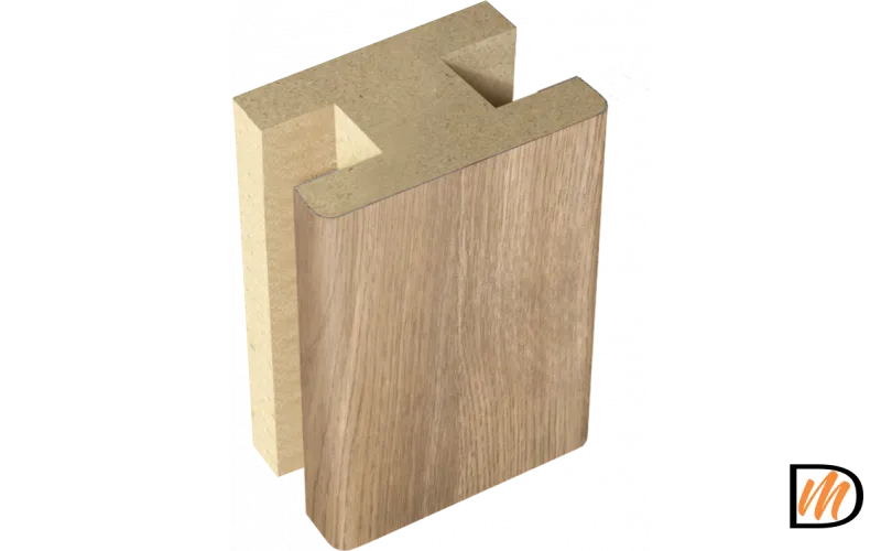 Профиль стыковочный добор-добор Экошпон цвет Дуб Европейский 40х24х2400  VD063655