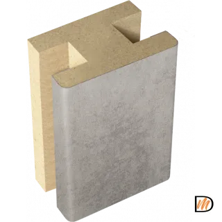 Профиль стыковочный добор-добор Экошпон цвет Муар светло-серый 40х24х2400  VD063660