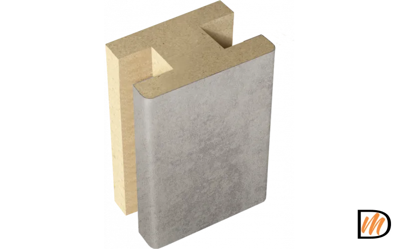 Профиль стыковочный добор-добор Экошпон цвет Муар светло-серый 40х24х2400  VD063660