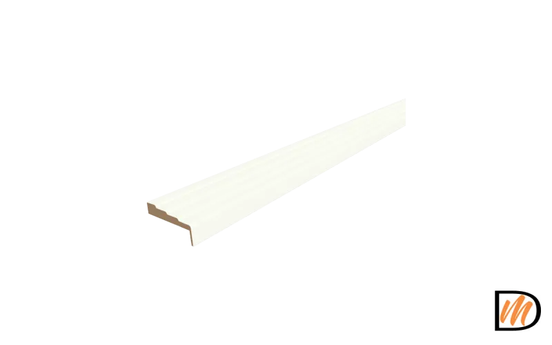 Наличник фигурный Экошпон цвет Молочный Эмалит 80х35х2200  VD066850