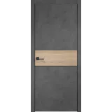 Дверное полотно Экошпон TECHNO BLACK DUO 3 600х2000 цвет Муар темно-серый Левое/Правое VD081401