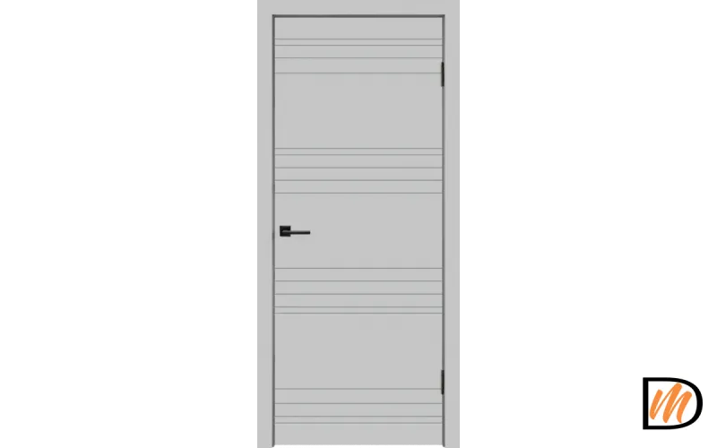 Дверное полотно Эмаль SCANDI N 900х2000 цвет Светло-серый Левое/Правое VD1001124