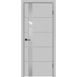 Дверное полотно Эмаль SCANDI F Z1 700х2000 цвет Светло-серый стекло Лакобель светло-серый Левое/Правое VD1002439