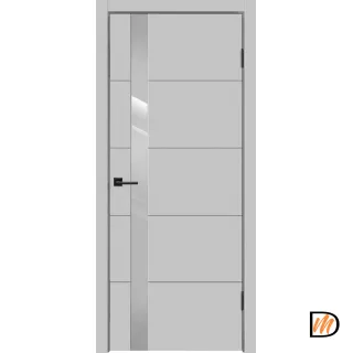 Дверное полотно Эмаль SCANDI F Z1 900х2000 цвет Светло-серый стекло Лакобель светло-серый Левое/Правое VD1004691