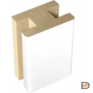 Профиль стыковочный добор-добор SoftTouch цвет Ясень белый структурный 40х24х2400  VD1020137