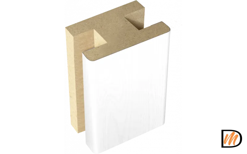 Профиль стыковочный добор-добор SoftTouch цвет Ясень белый структурный 40х24х2400  VD1020137