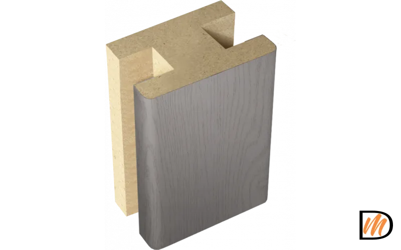 Профиль стыковочный добор-добор SoftTouch цвет Ясень грей структурный 40х24х2400  VD1020154