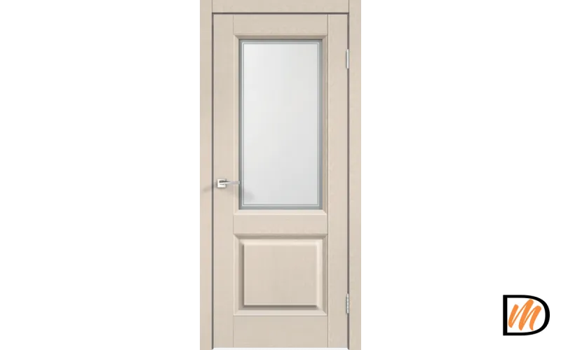 Дверное полотно SoftTouch SoftTouch ALTO 6 600х2000 цвет Ясень капучино структурный стекло Мателюкс, контур №1 Левое/Правое VD1030065