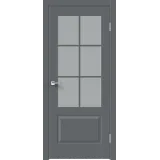 Дверное полотно EMALUX ALTO 12 2V 600х2000 цвет Вулкан стекло Мателюкс Левое/Правое VD1290422