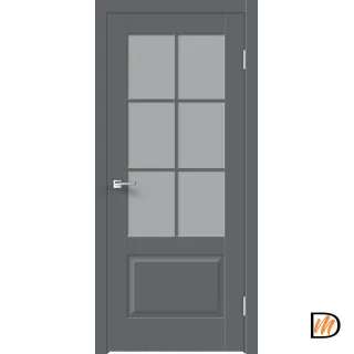 Дверное полотно EMALUX ALTO 12 2V 700х2000 цвет Вулкан стекло Мателюкс Левое/Правое VD1290423