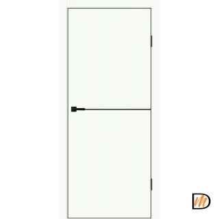 Дверное полотно EMALUX Galant H1 600х2000 цвет Белый Опал Левое/Правое VD1300042