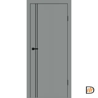 Дверное полотно EMALUX Galant M2 600х2000 цвет Серый Агат Левое/Правое VD1300226