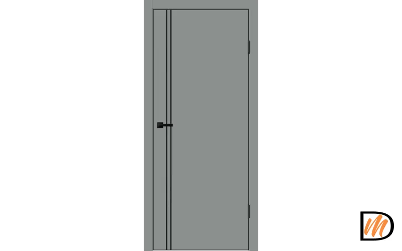 Дверное полотно EMALUX Galant M2 700х2000 цвет Серый Агат Левое/Правое VD1300228