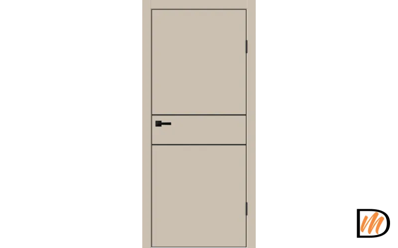 Дверное полотно EMALUX TECHNO BLACK H2 600х2000 цвет Кварцит Левое/Правое VD1300301