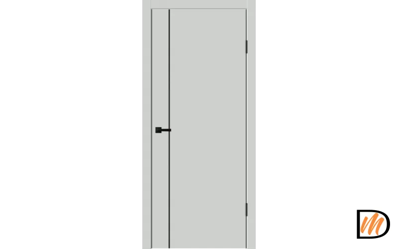Дверное полотно EMALUX TECHNO BLACK MV1 700х2000 цвет Доломит Левое/Правое VD1300346