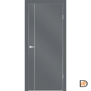 Дверное полотно EMALUX TECHNO MV1 600х2000 цвет Вулкан Левое/Правое VD1300451