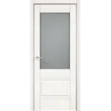 Дверное полотно Экошпон ALTO 2V 800х2000 цвет Белый Эмалит стекло Мателюкс Левое/Правое VD810019