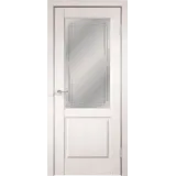 Дверное полотно Экошпон VILLA 2V 700х2000 цвет Белый Эмалит стекло Грани Мателюкс Левое/Правое VD810487