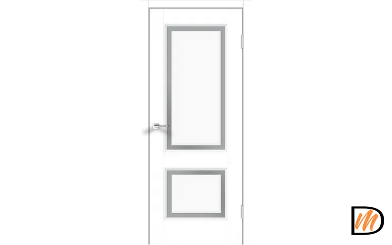 Дверное полотно Экошпон FLY 62 900х2000 цвет Белый Эмалит Левое/Правое VD811231