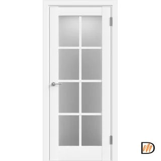 Дверное полотно Экошпон ALTO 13 800х2000 цвет Белый Эмалит стекло Мателюкс Левое/Правое VD811800