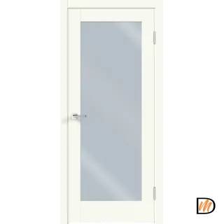 Дверное полотно Экошпон ALTO 4Z 700х2000 цвет Молочный Эмалит филенка + зеркало Левое/Правое VD813167