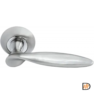 Ручка дверная "Купол" MH-09 никель белый  MSK-9010637