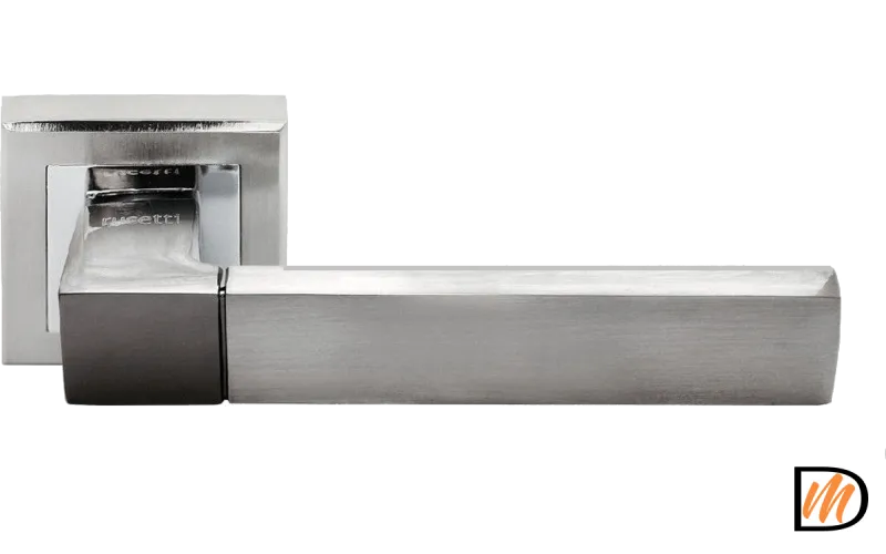 Ручка дверная RAP 16 никель белый/хром  MSK-9010467