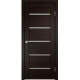 Дверное полотно Экошпон DUPLEX 600х2000 цвет Венге стекло Мателюкс Левое/Правое VD010106