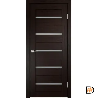 Дверное полотно Экошпон DUPLEX 600х2000 цвет Венге стекло Мателюкс Левое/Правое VD010106