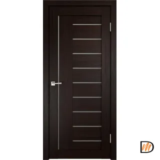 Дверное полотно Экошпон LINEA 3 600х2000 цвет Венге стекло Мателюкс Левое/Правое VD013812