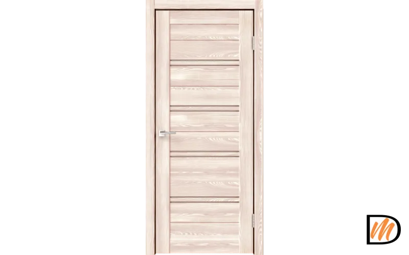 Дверное полотно Экошпон XLINE 4 700х2000 цвет Клён крем стекло Мателюкс Бронза Левое/Правое VD017462