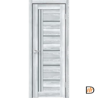 Дверное полотно Экошпон XLINE 17 700х2000 цвет Клён айс стекло Мателюкс Графит Левое/Правое VD017538