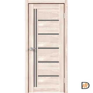 Дверное полотно Экошпон XLINE 17 800х2000 цвет Клён крем стекло Мателюкс Графит Левое/Правое VD017573