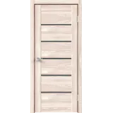 Дверное полотно Экошпон XLINE 15 600х2000 цвет Клён крем стекло Мателюкс Графит Левое/Правое VD017760