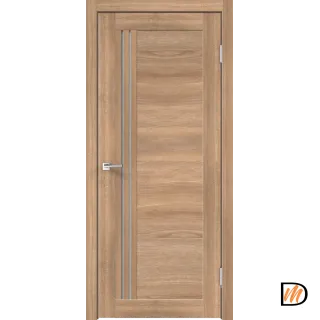 Дверное полотно Экошпон XLINE 8 700х2000 цвет Дуб Европейский горизонт стекло Мателюкс Левое/Правое VD018857