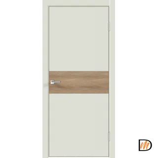 Дверное полотно Экошпон Galant DUO 3 700х2000 цвет Светло-серый Эмалит Левое/Правое VD025601