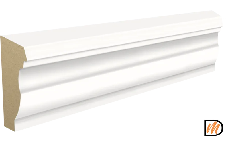 Погонаж Карниз Экошпон цвет Белый Эмалит 910 (700)  VD063062
