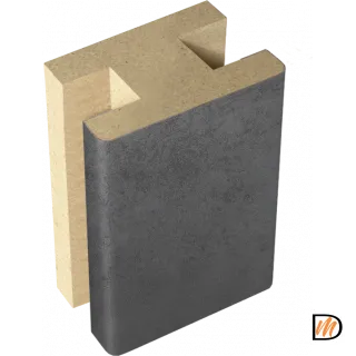 Профиль стыковочный добор-добор Экошпон цвет Муар темно-серый 40х24х2400  VD063661