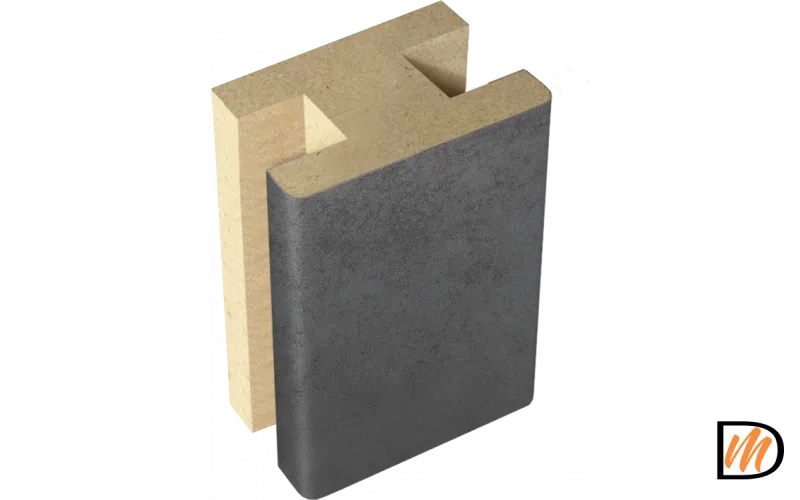 Профиль стыковочный добор-добор Экошпон цвет Муар темно-серый 40х24х2400  VD063661